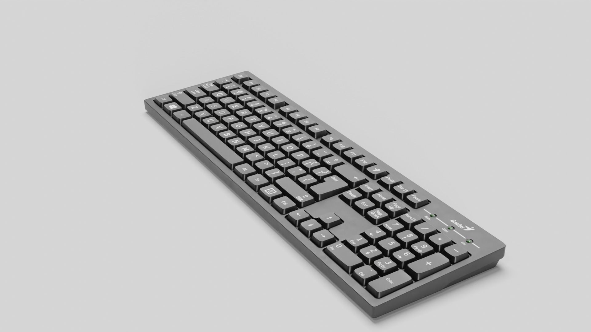 Keyboard Low-poly 3D model_15