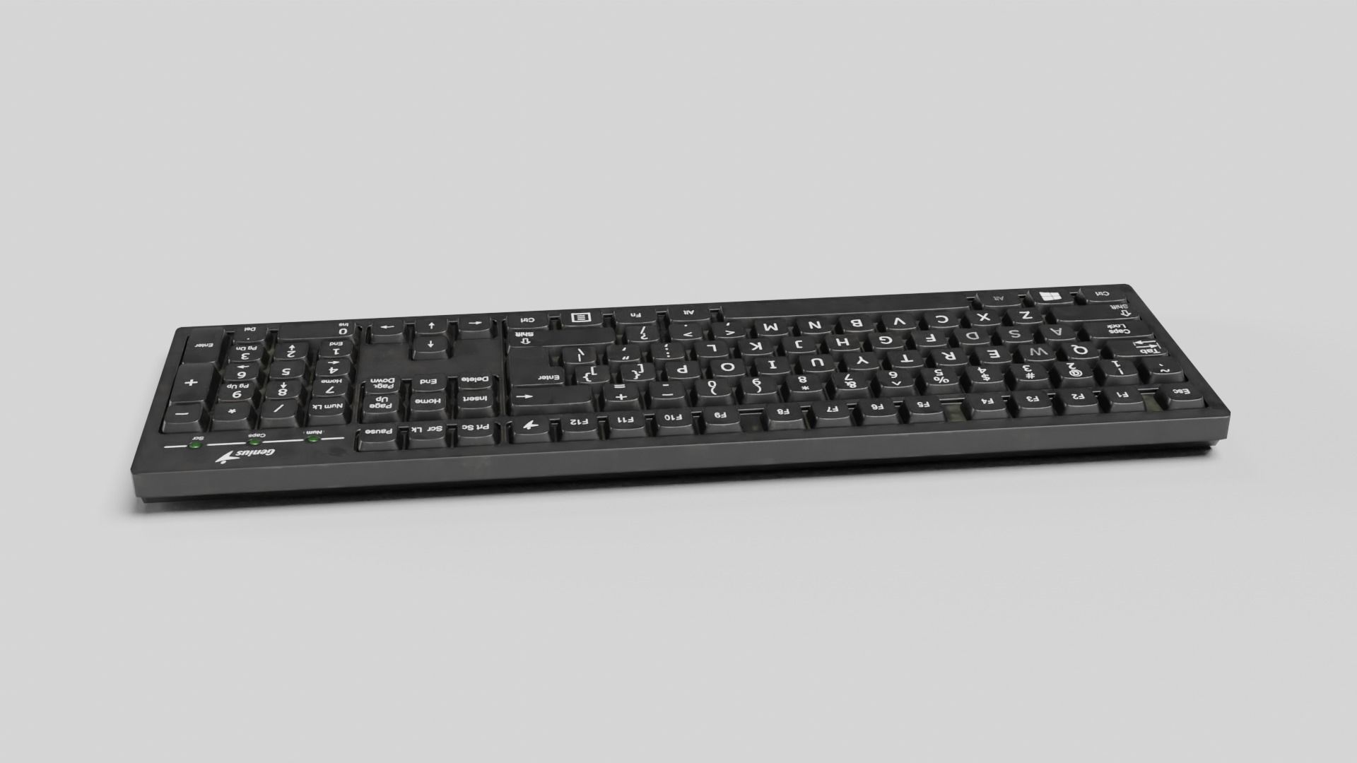Keyboard Low-poly 3D model_25