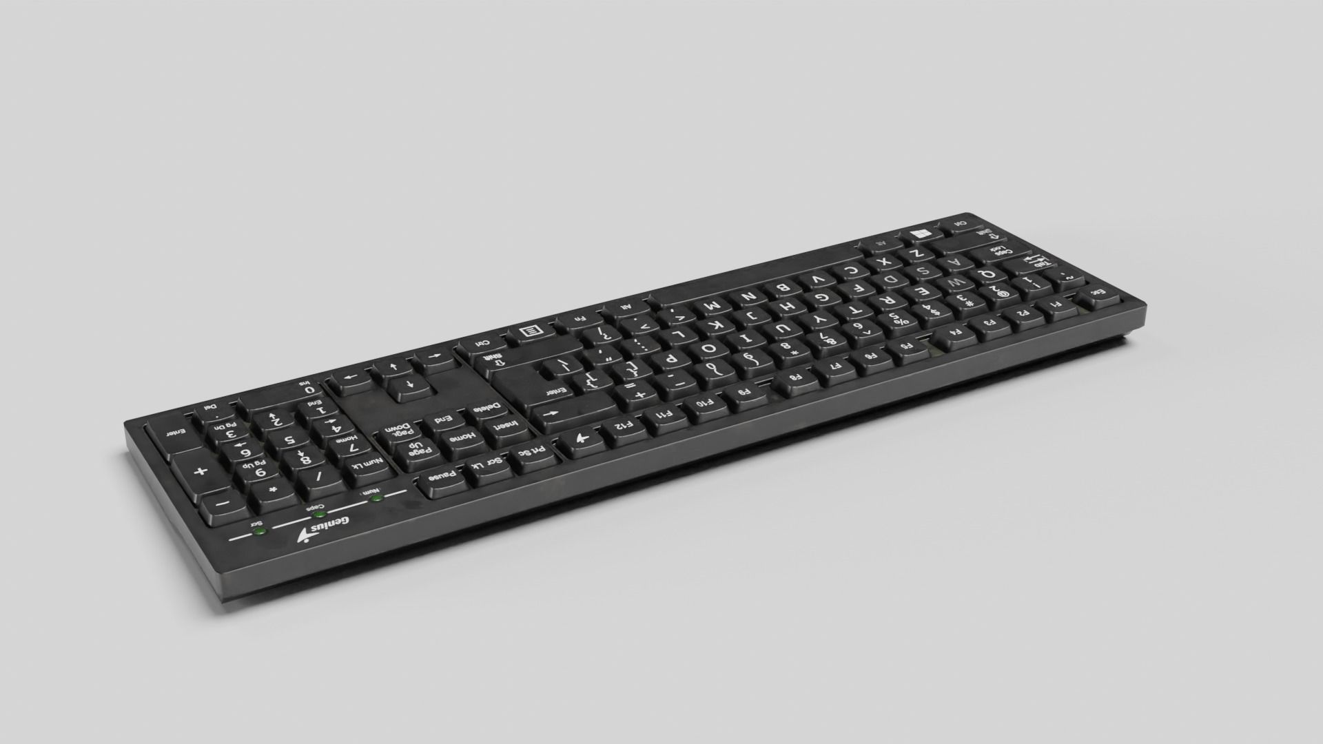 Keyboard Low-poly 3D model_23