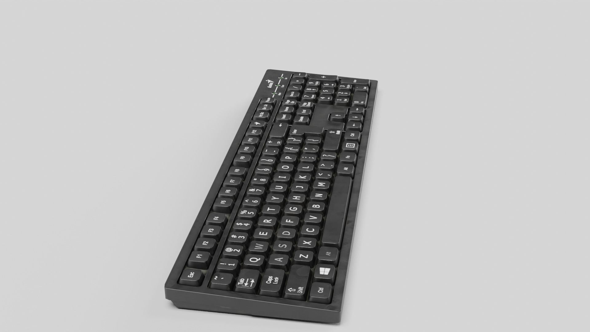 Keyboard Low-poly 3D model_34