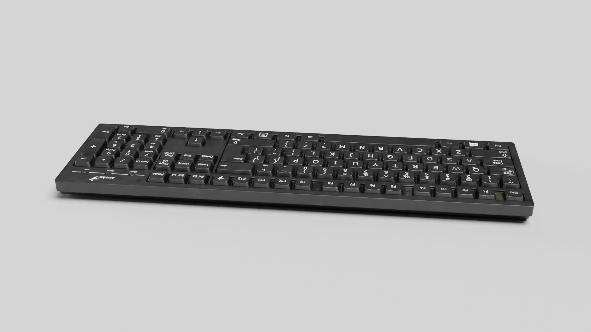 Keyboard Low-poly 3D model_26