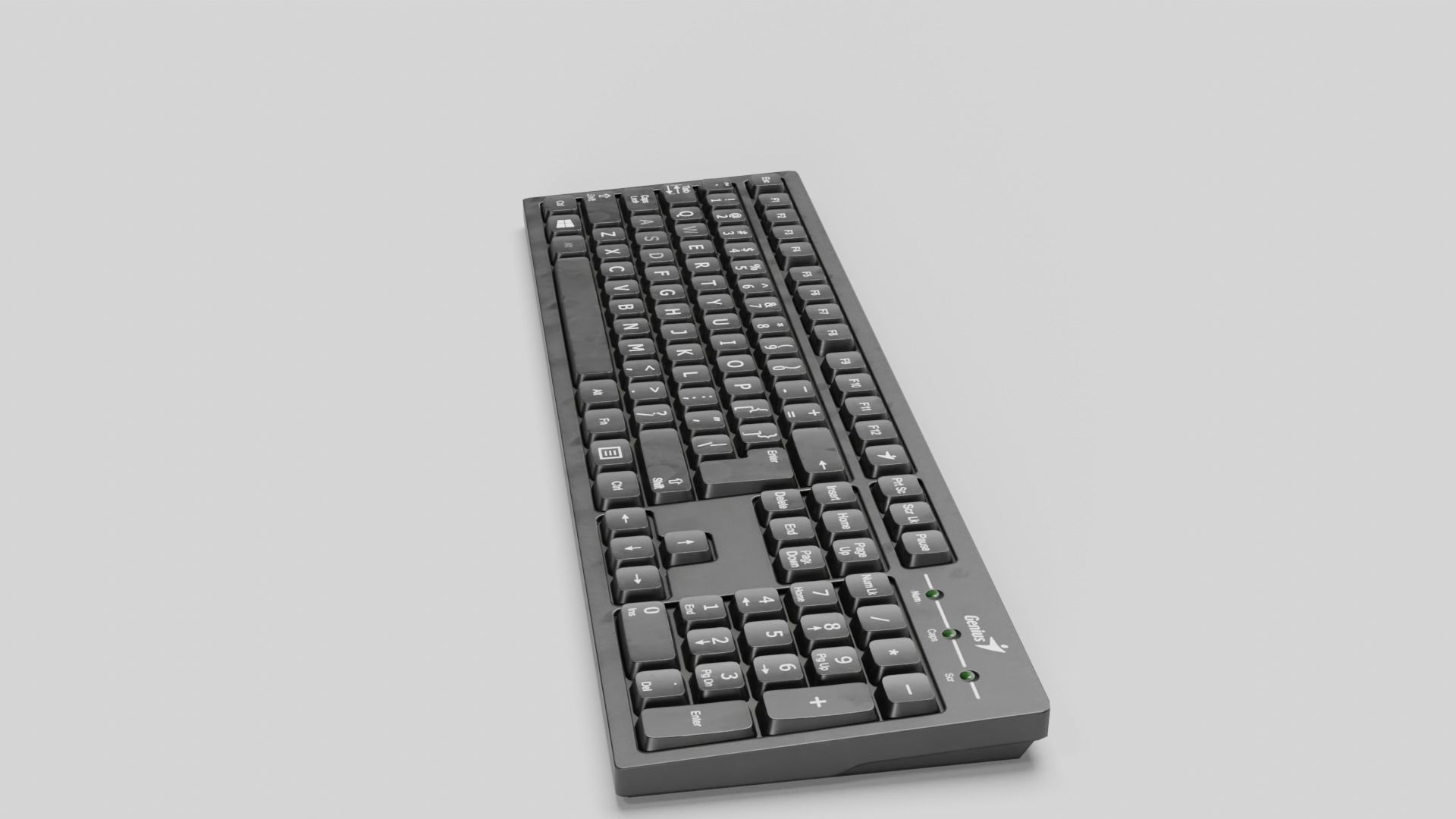 Keyboard Low-poly 3D model_17