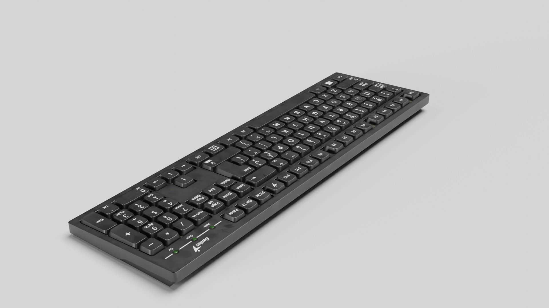 Keyboard Low-poly 3D model_21