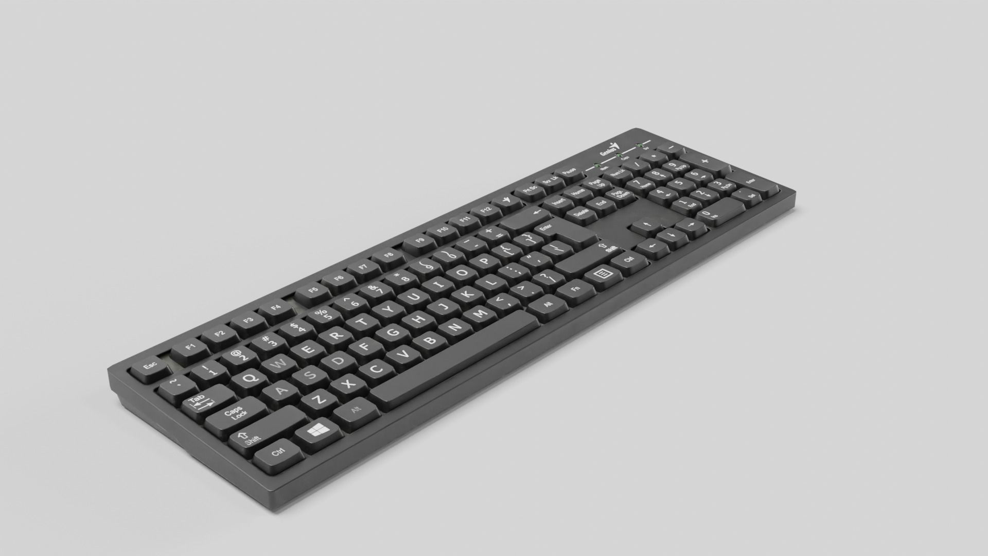 Keyboard Low-poly 3D model_37
