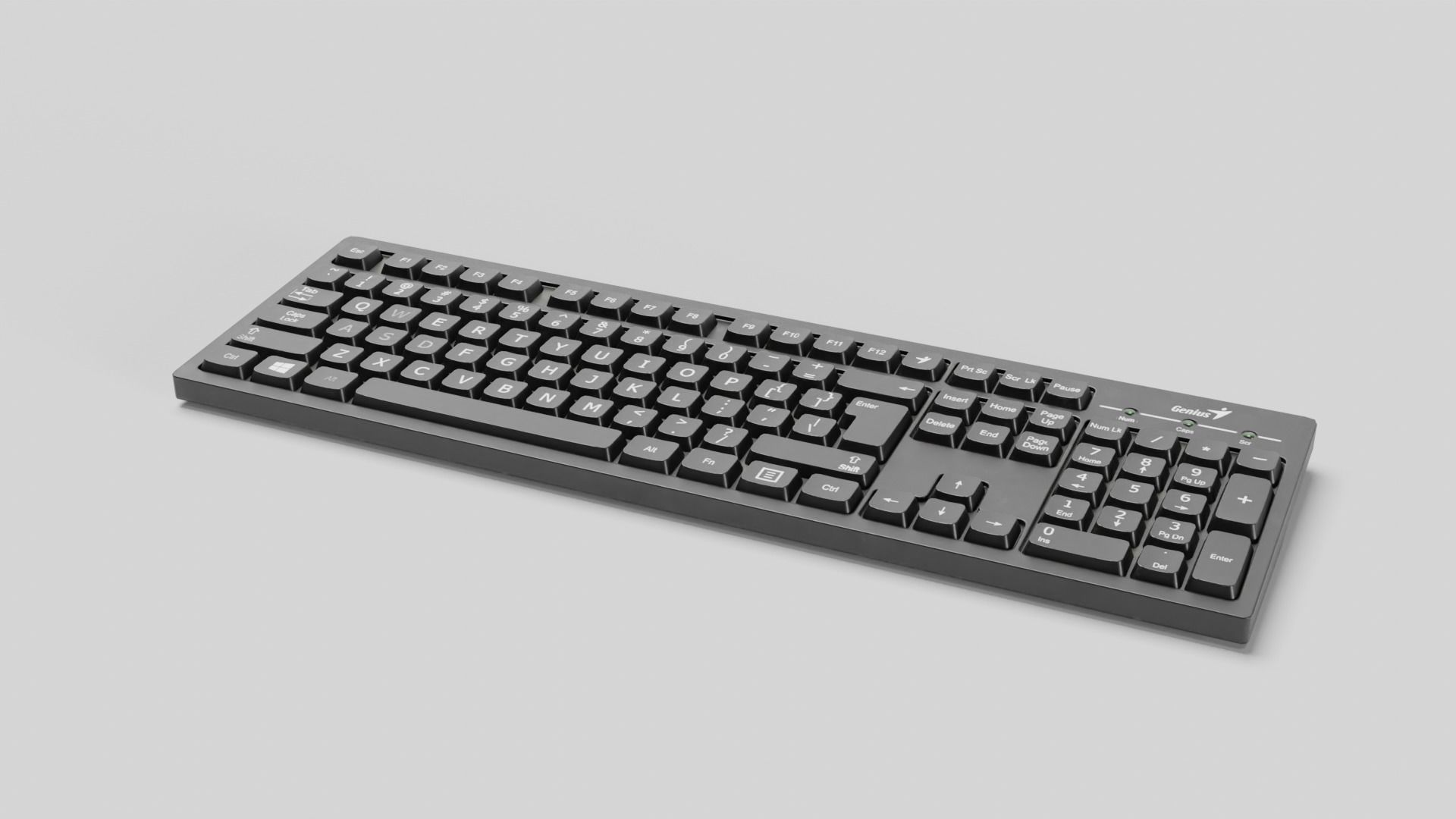 Keyboard Low-poly 3D model_12