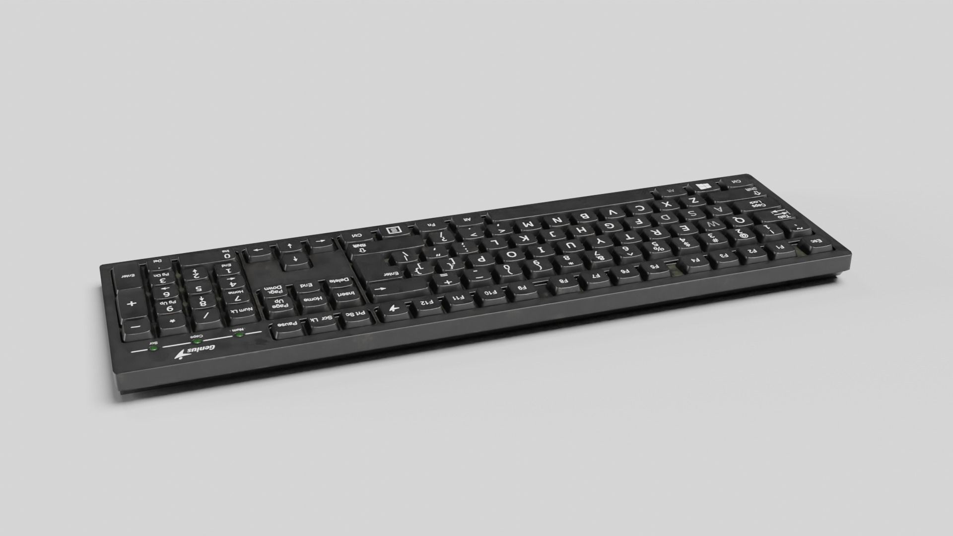 Keyboard Low-poly 3D model_24