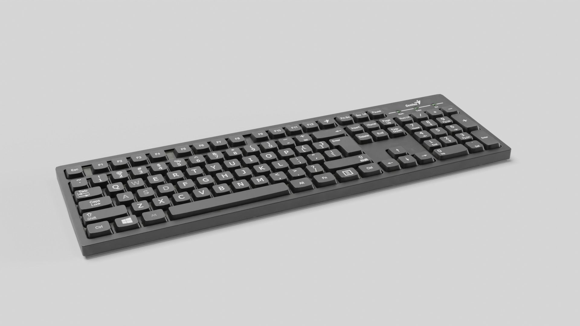 Keyboard Low-poly 3D model_39