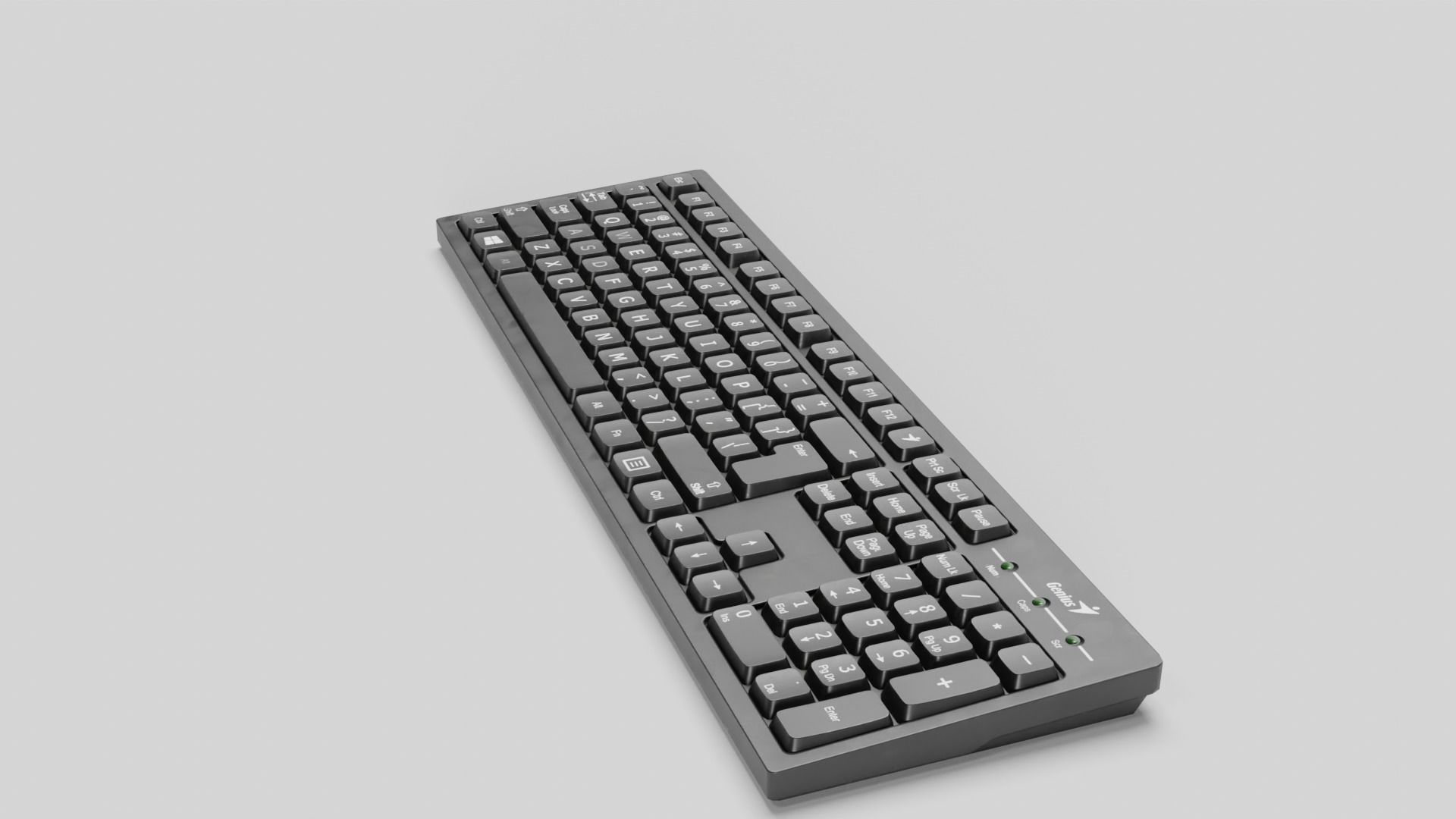 Keyboard Low-poly 3D model_16