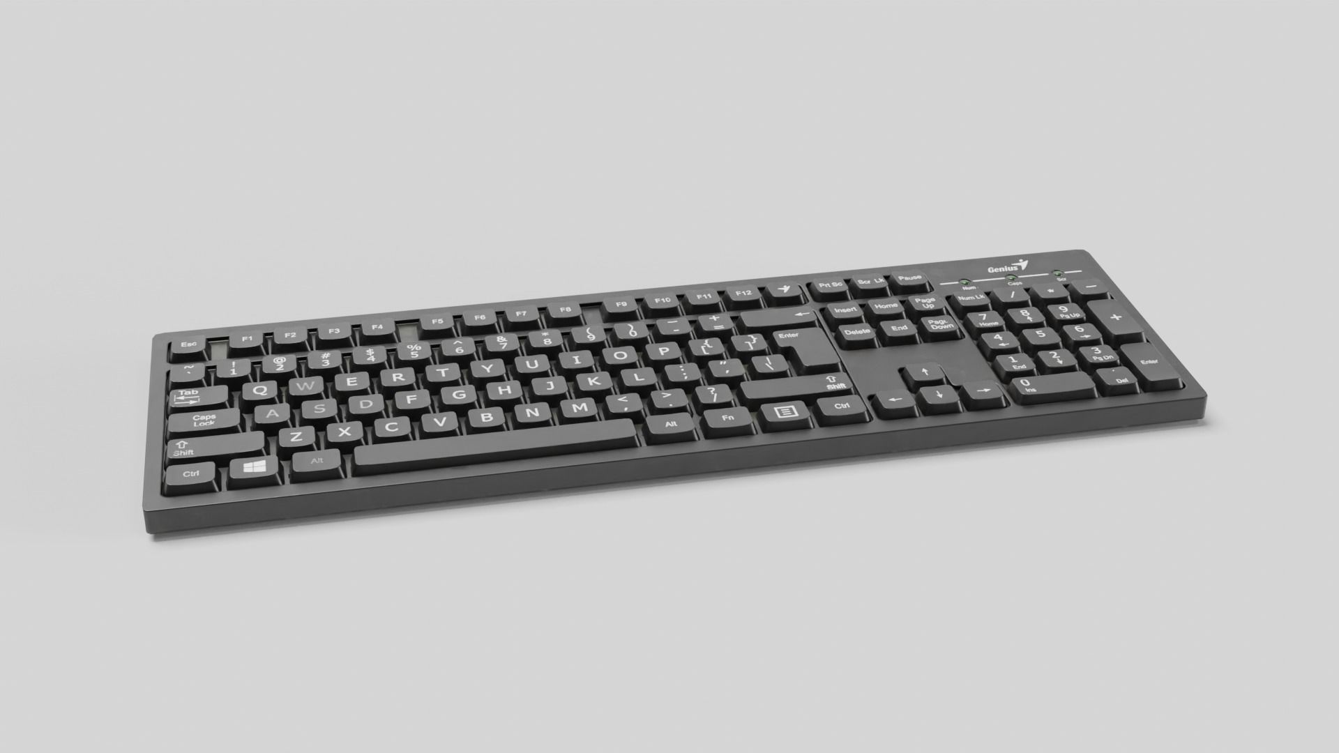 Keyboard Low-poly 3D model_40