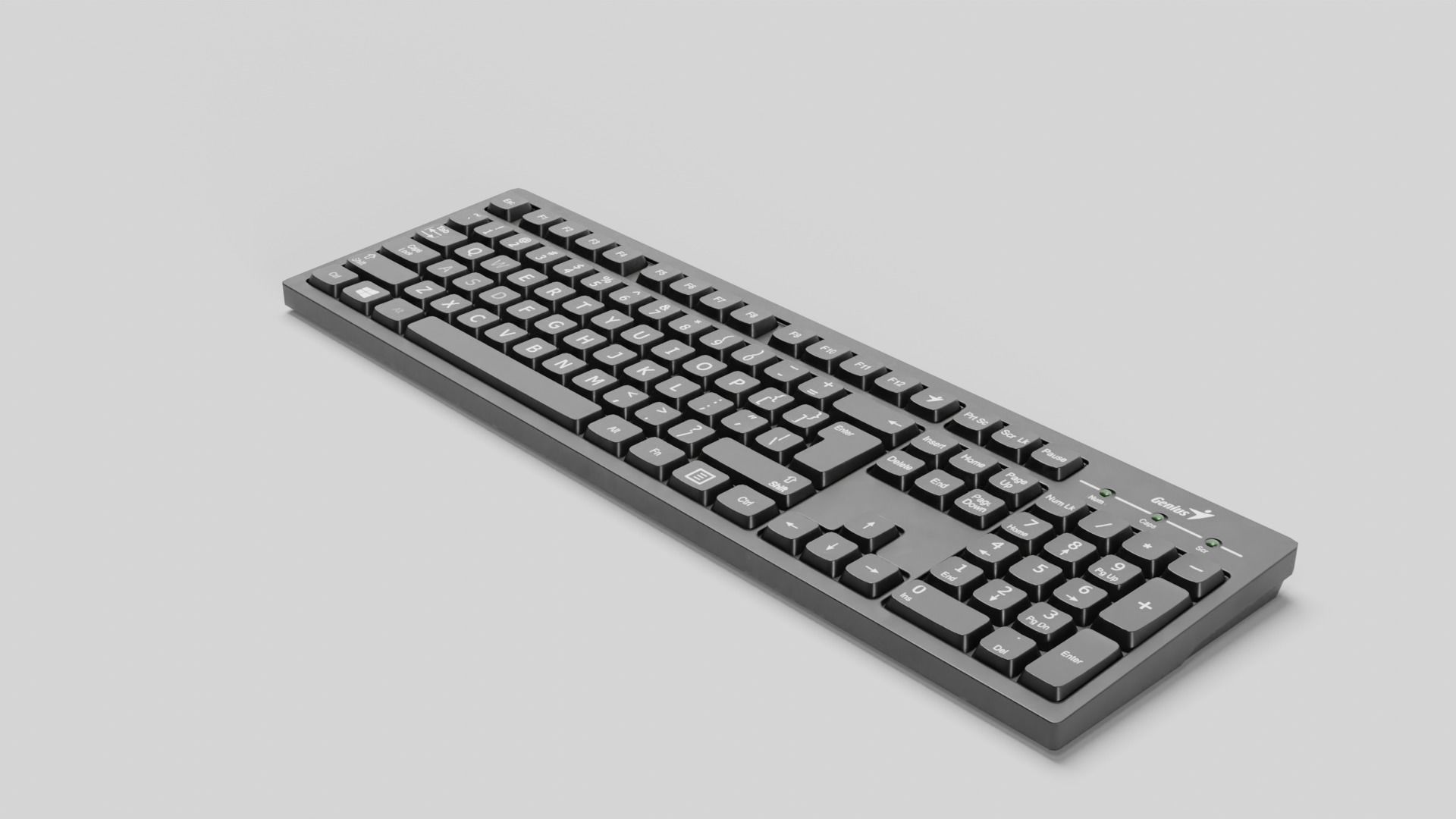 Keyboard Low-poly 3D model_14