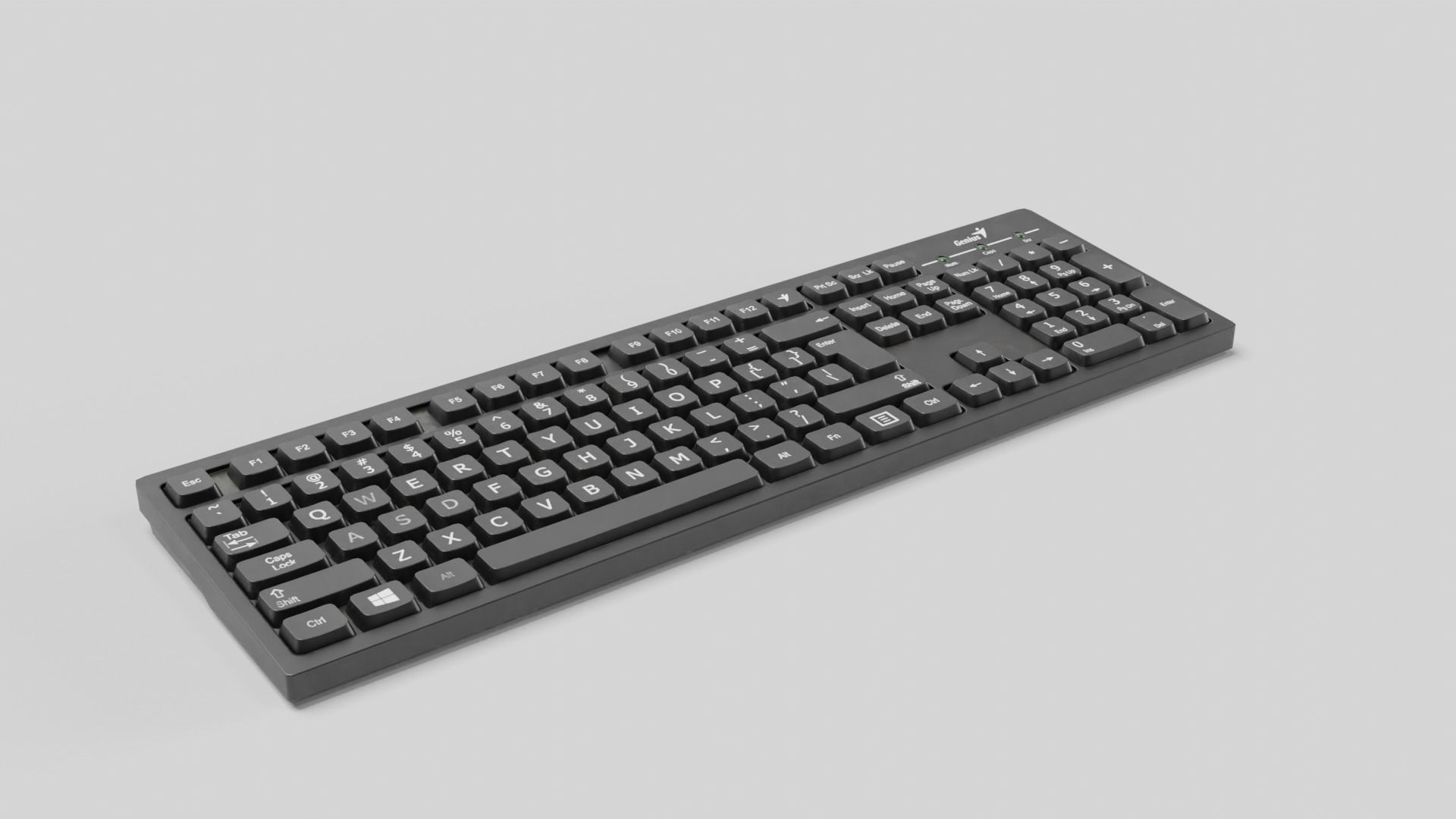 Keyboard Low-poly 3D model_38