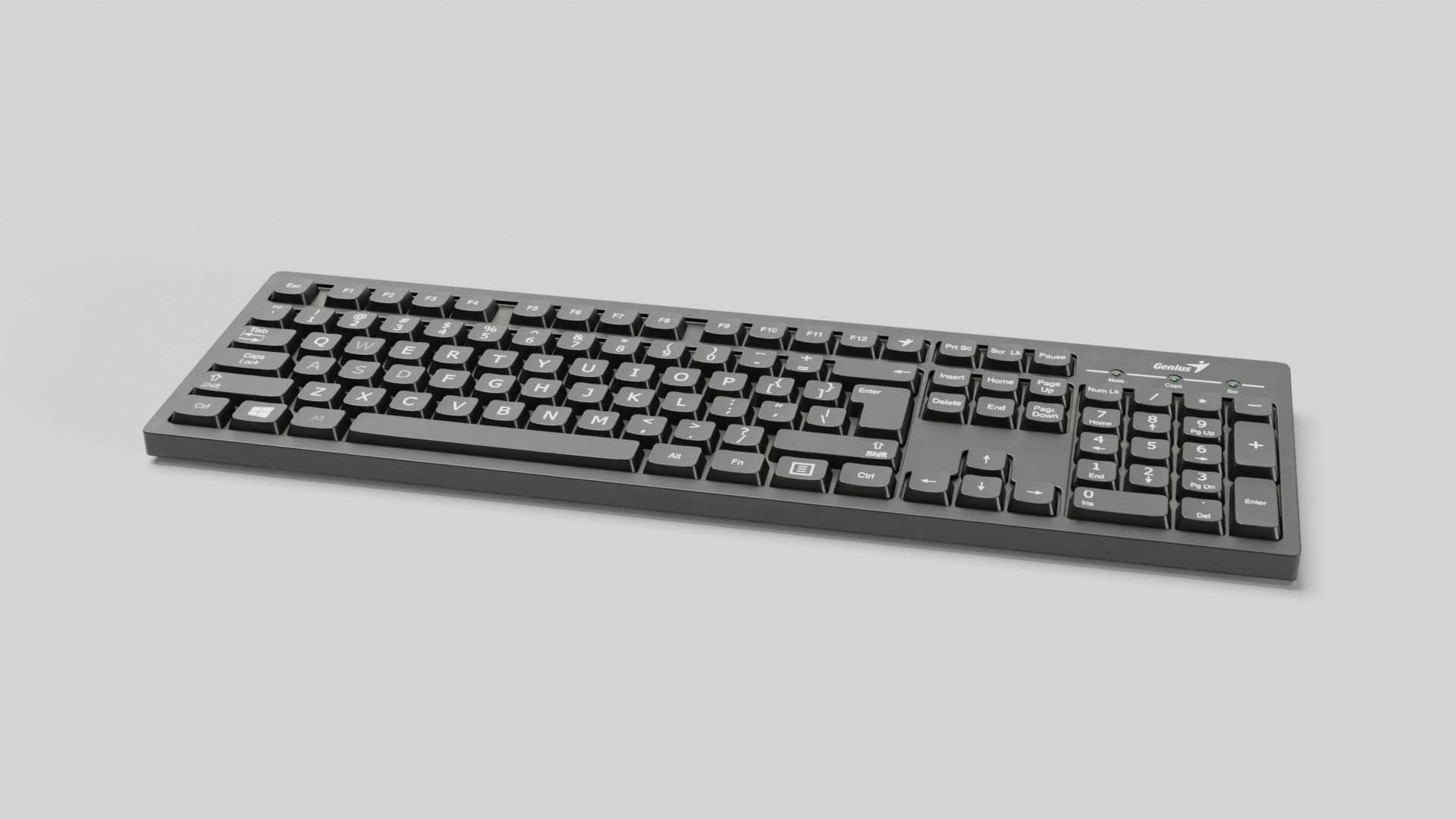 Keyboard Low-poly 3D model_11