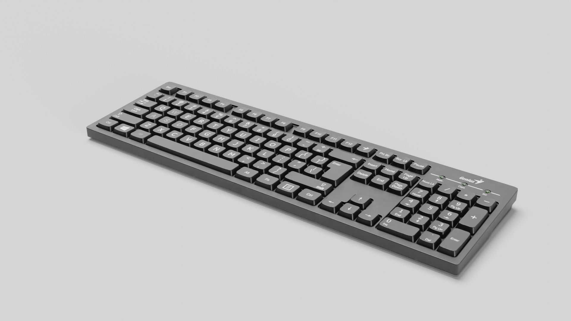 Keyboard Low-poly 3D model_13
