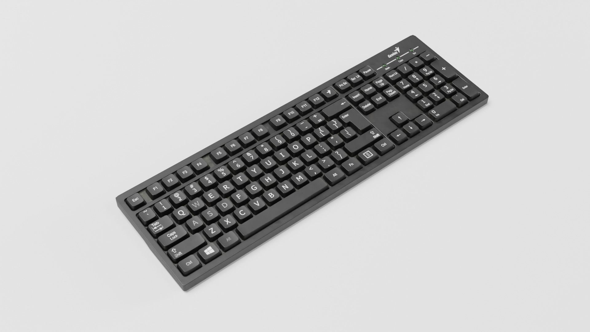 Keyboard Low-poly 3D model_3