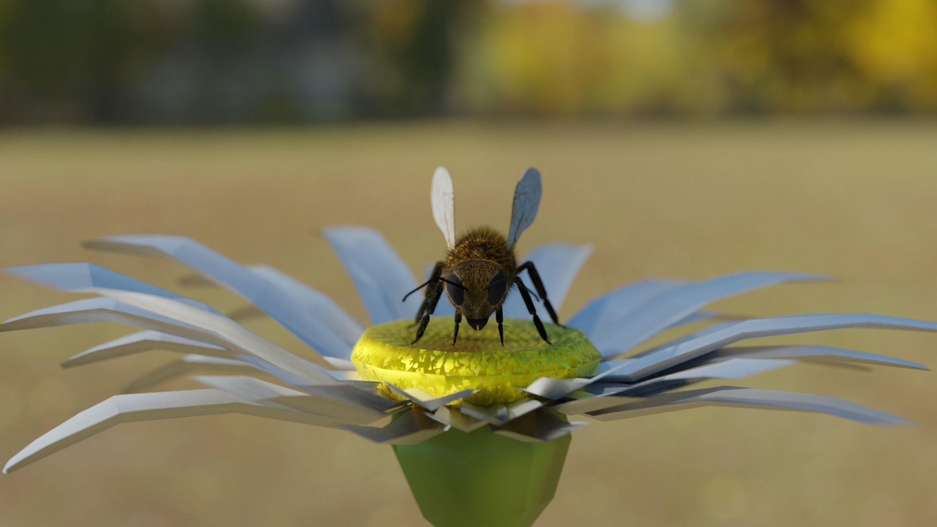 Ant and Bee rigged and animated animals 3D Model Collection_22