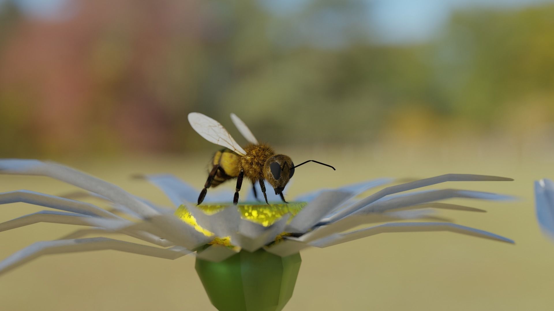 Ant and Bee rigged and animated animals 3D Model Collection_21