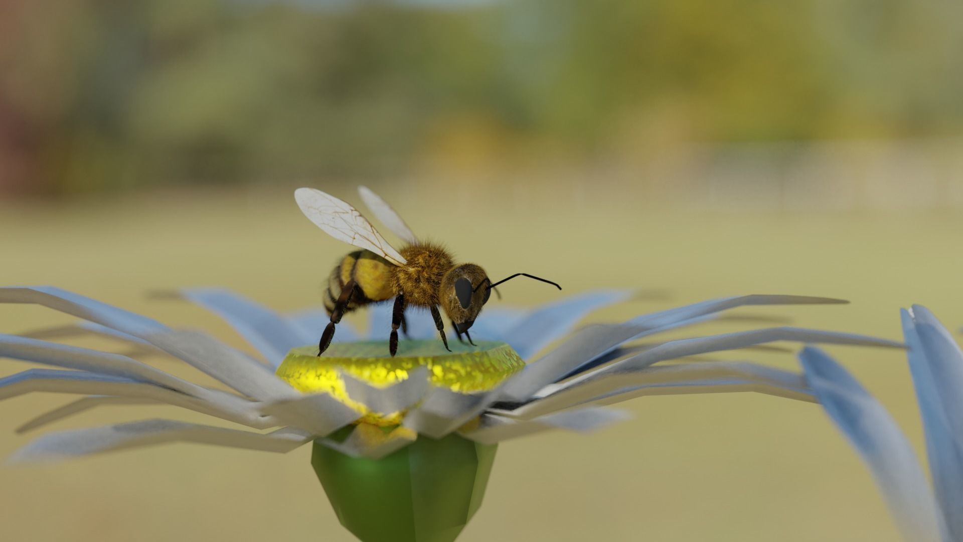 Ant and Bee rigged and animated animals 3D Model Collection_20