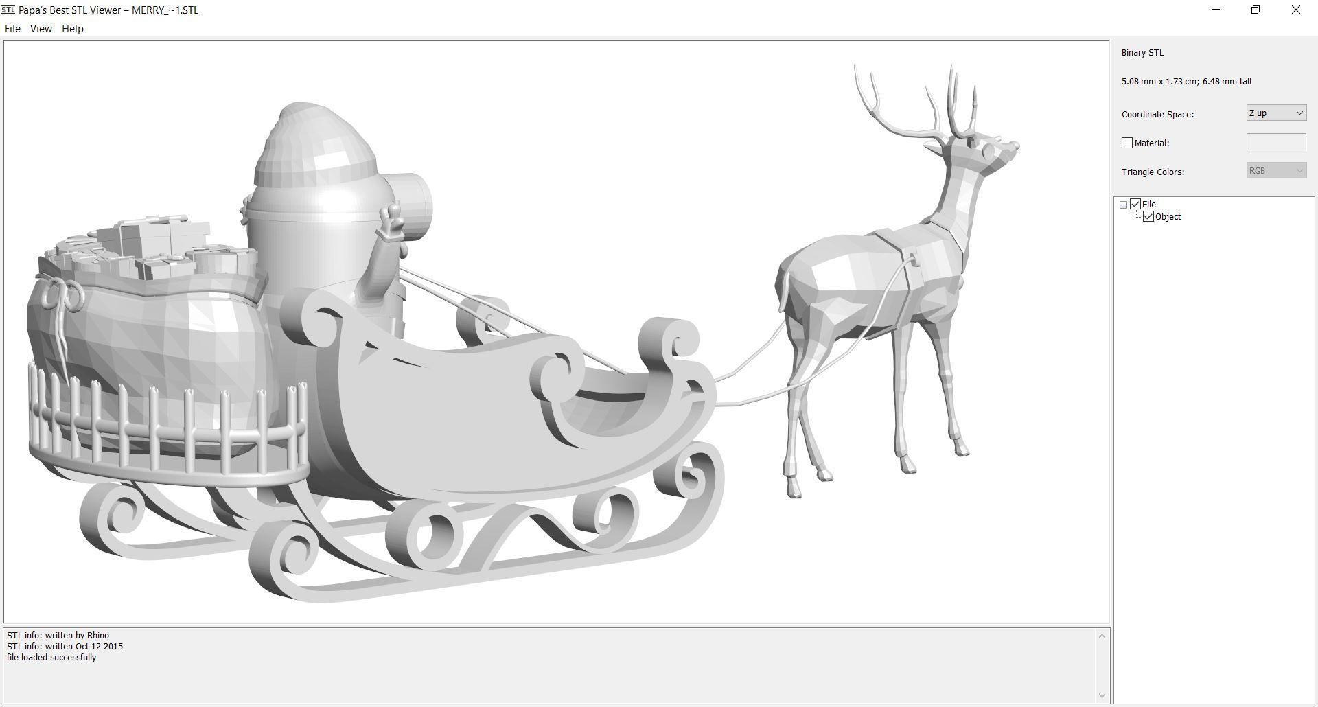 Christmas - Merry 3D print model_2