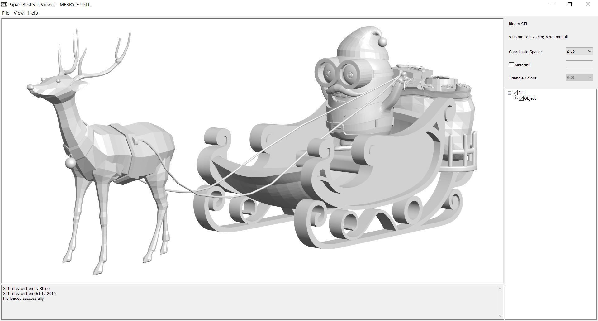 Christmas - Merry 3D print model_1