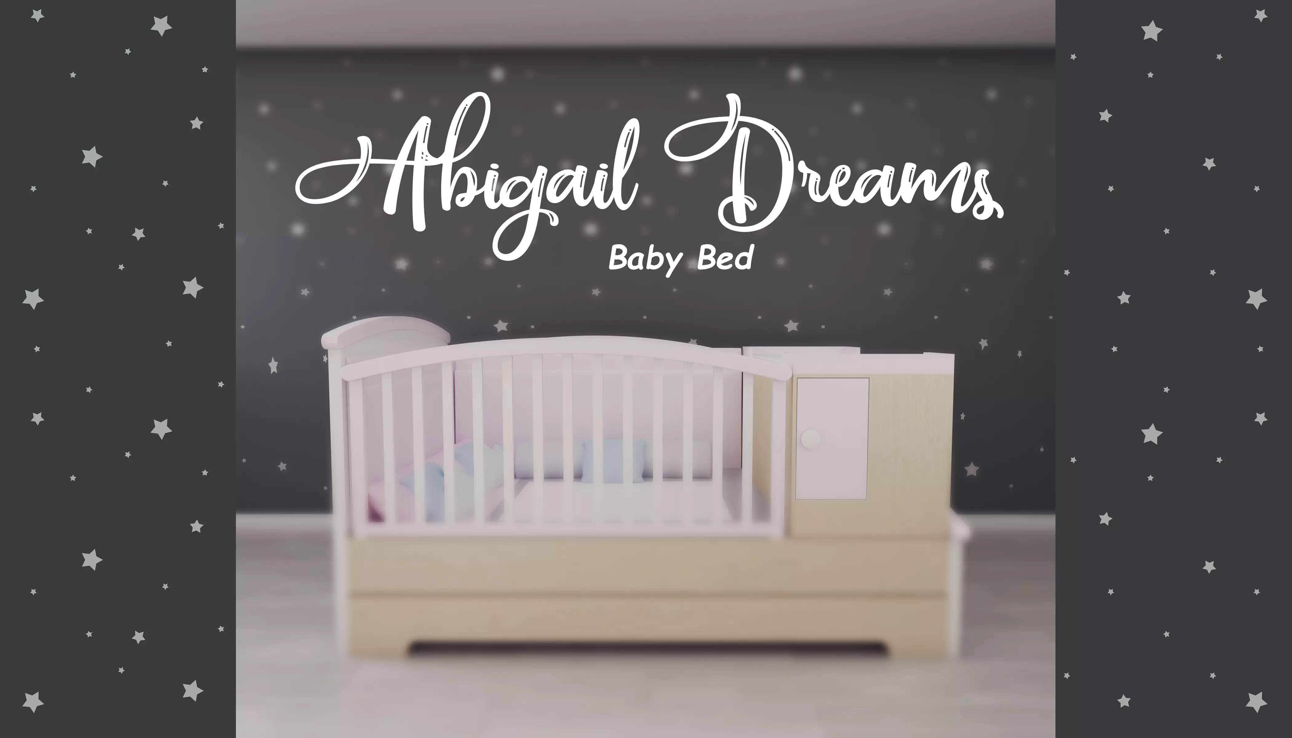 Abigail Baby Bed Free 3D model