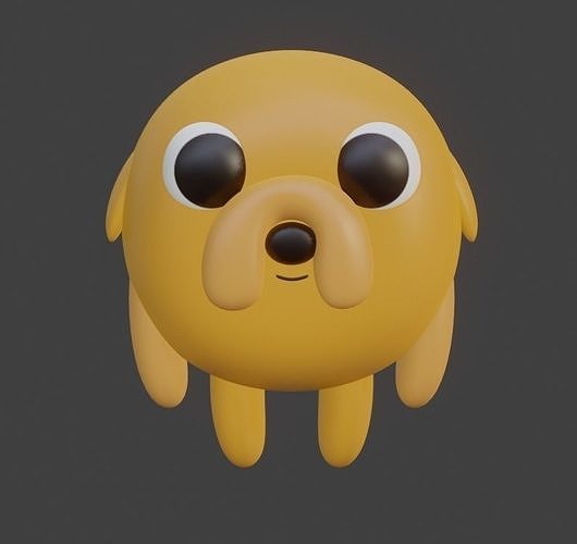 Jake The Dog From Adventure time 3D print model