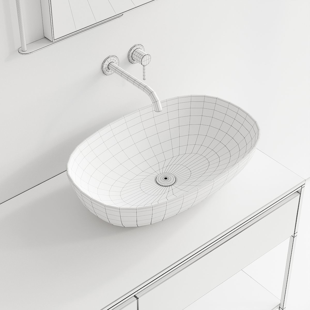 Nic Design Bridge Vanity unit 3D model_4