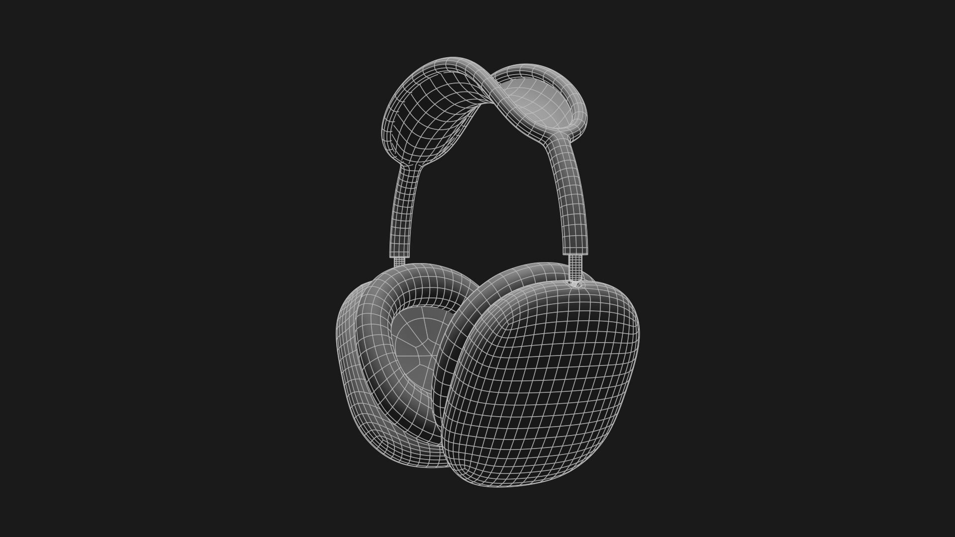 AirPods Max - Apple Headphones Low-poly 3D model_31