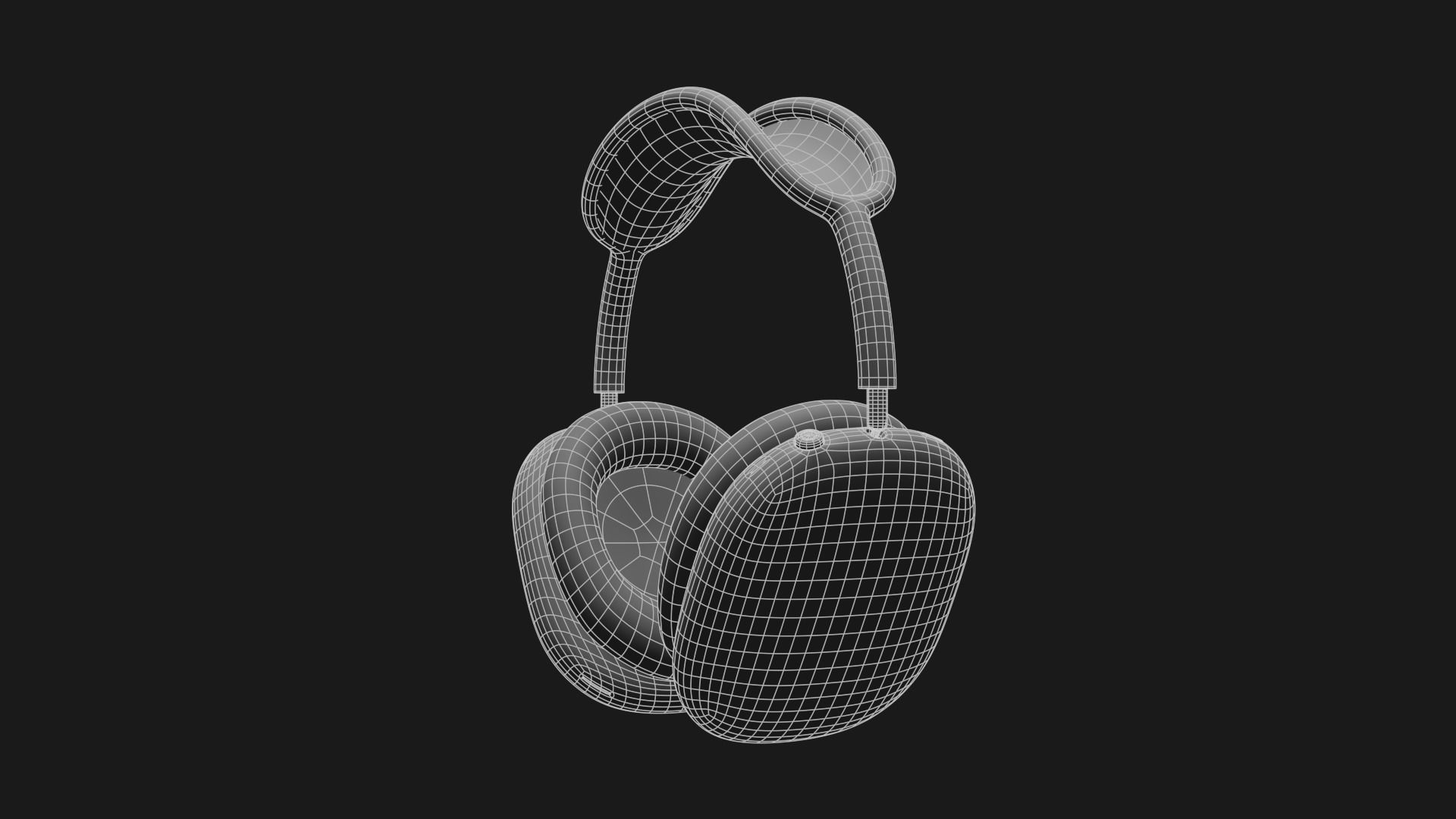 AirPods Max - Apple Headphones Low-poly 3D model_25