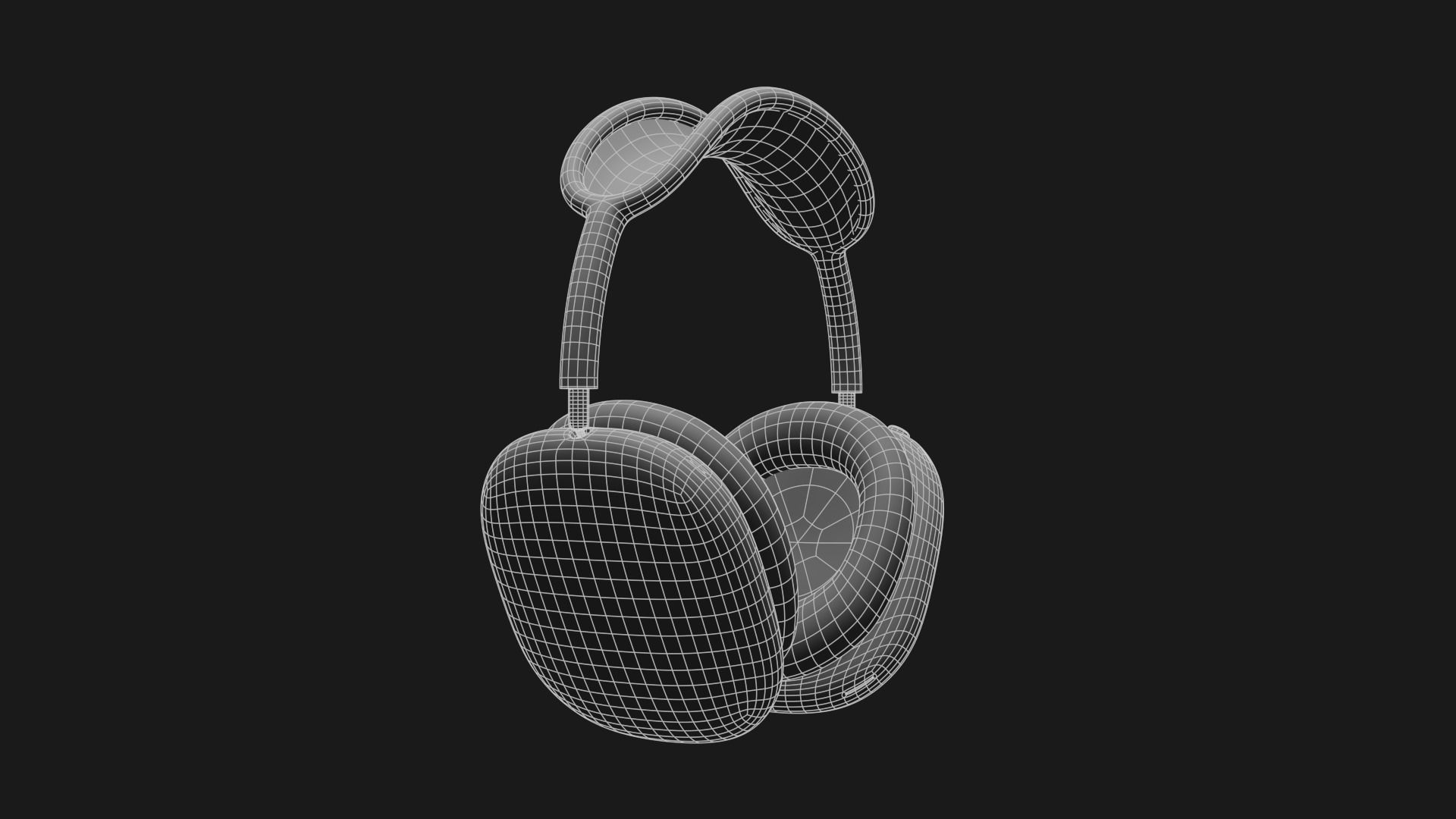 AirPods Max - Apple Headphones Low-poly 3D model_33