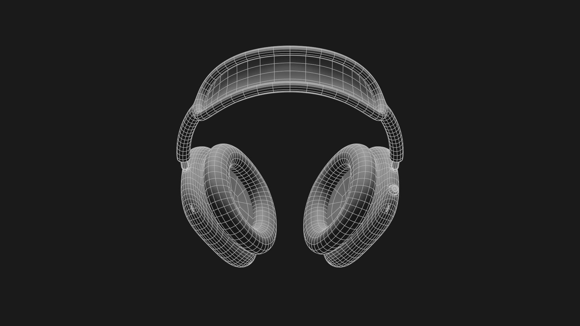AirPods Max - Apple Headphones Low-poly 3D model_37
