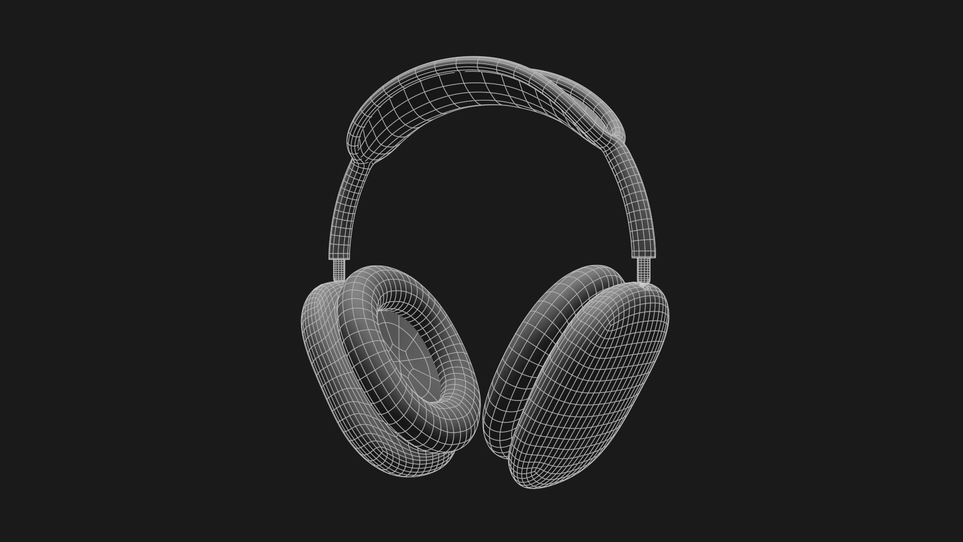 AirPods Max - Apple Headphones Low-poly 3D model_30