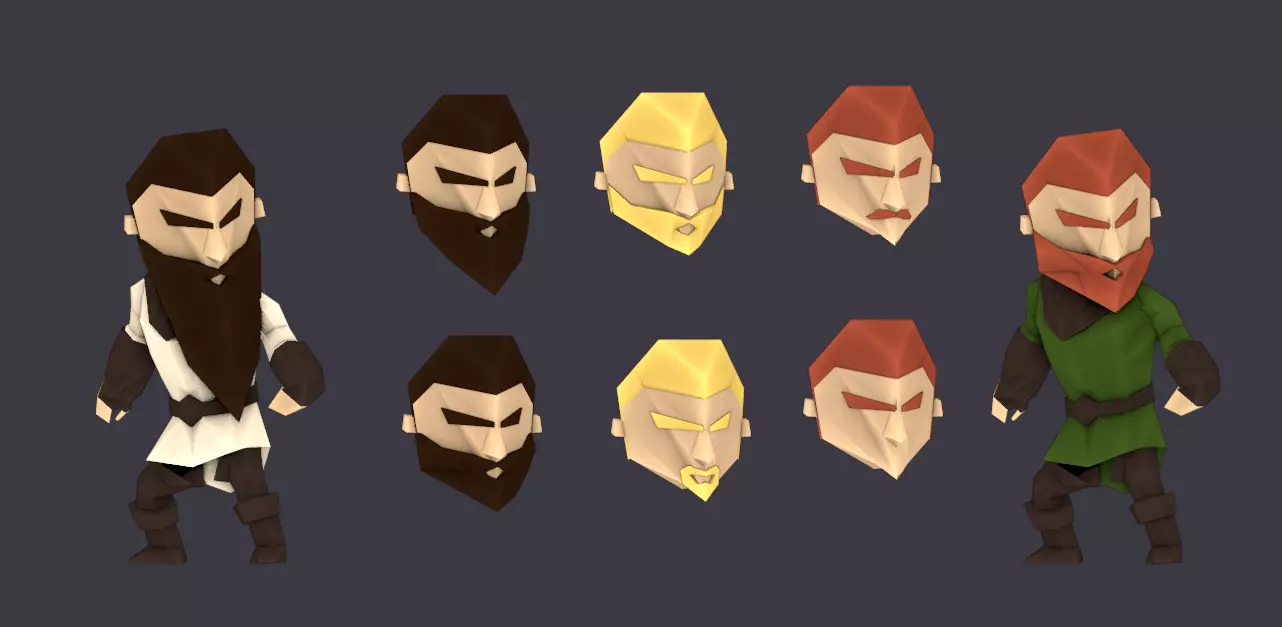 Low Poly Fantasy Pack Low-poly 3D model