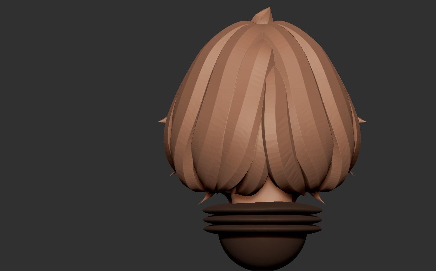 Anime set of Space nuns alternative heads 3D print model_29