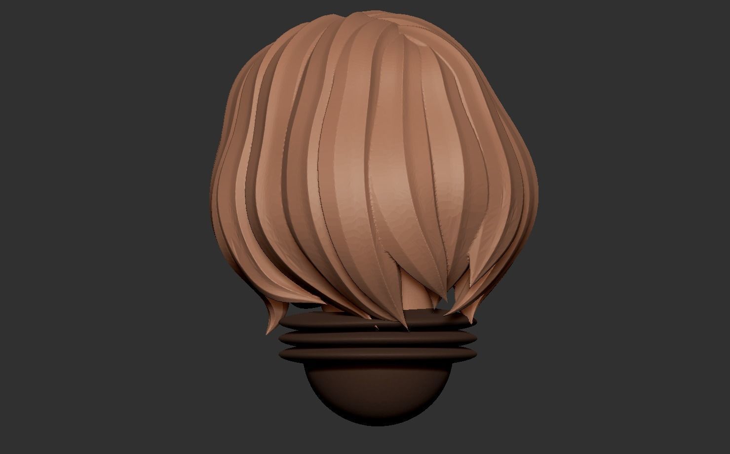 Anime set of Space nuns alternative heads 3D print model_15