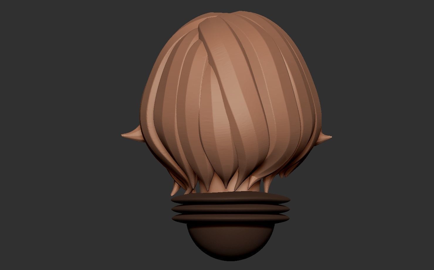 Anime set of Space nuns alternative heads 3D print model_20