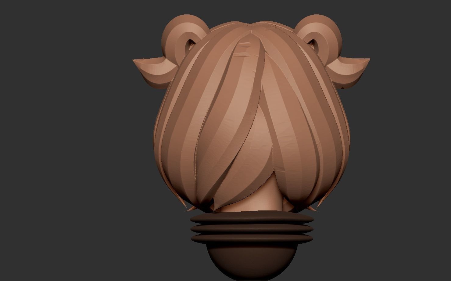 Anime set of Space nuns alternative heads 3D print model_6