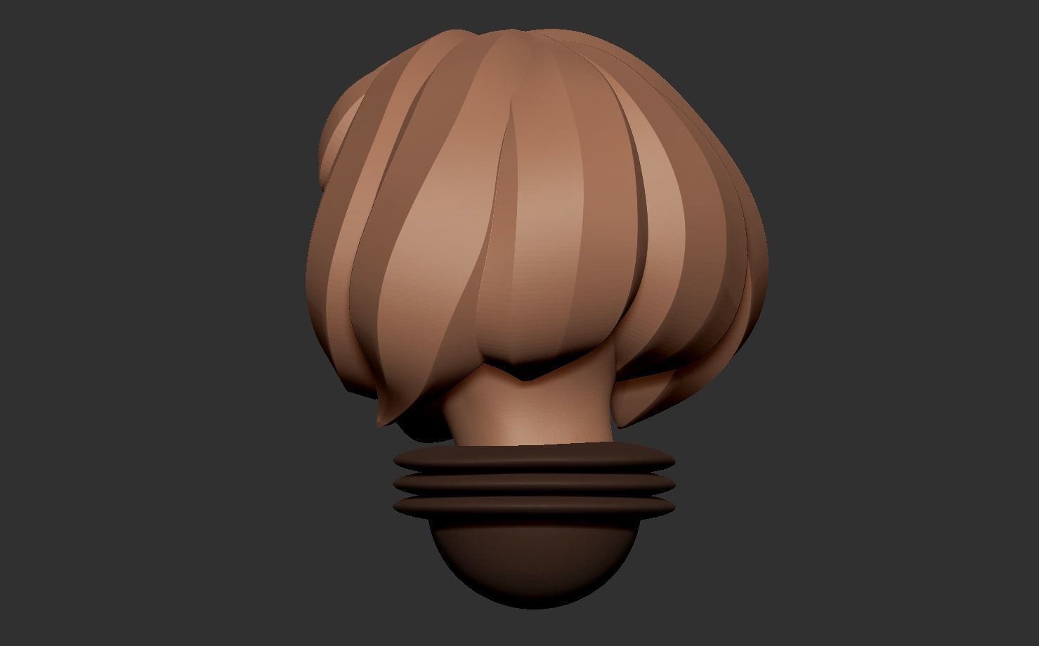 Anime set of Space nuns alternative heads 3D print model_10