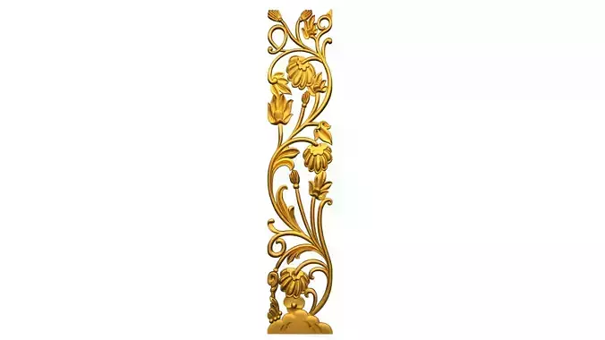 Classic decor ornament v-3D model 60 3D model