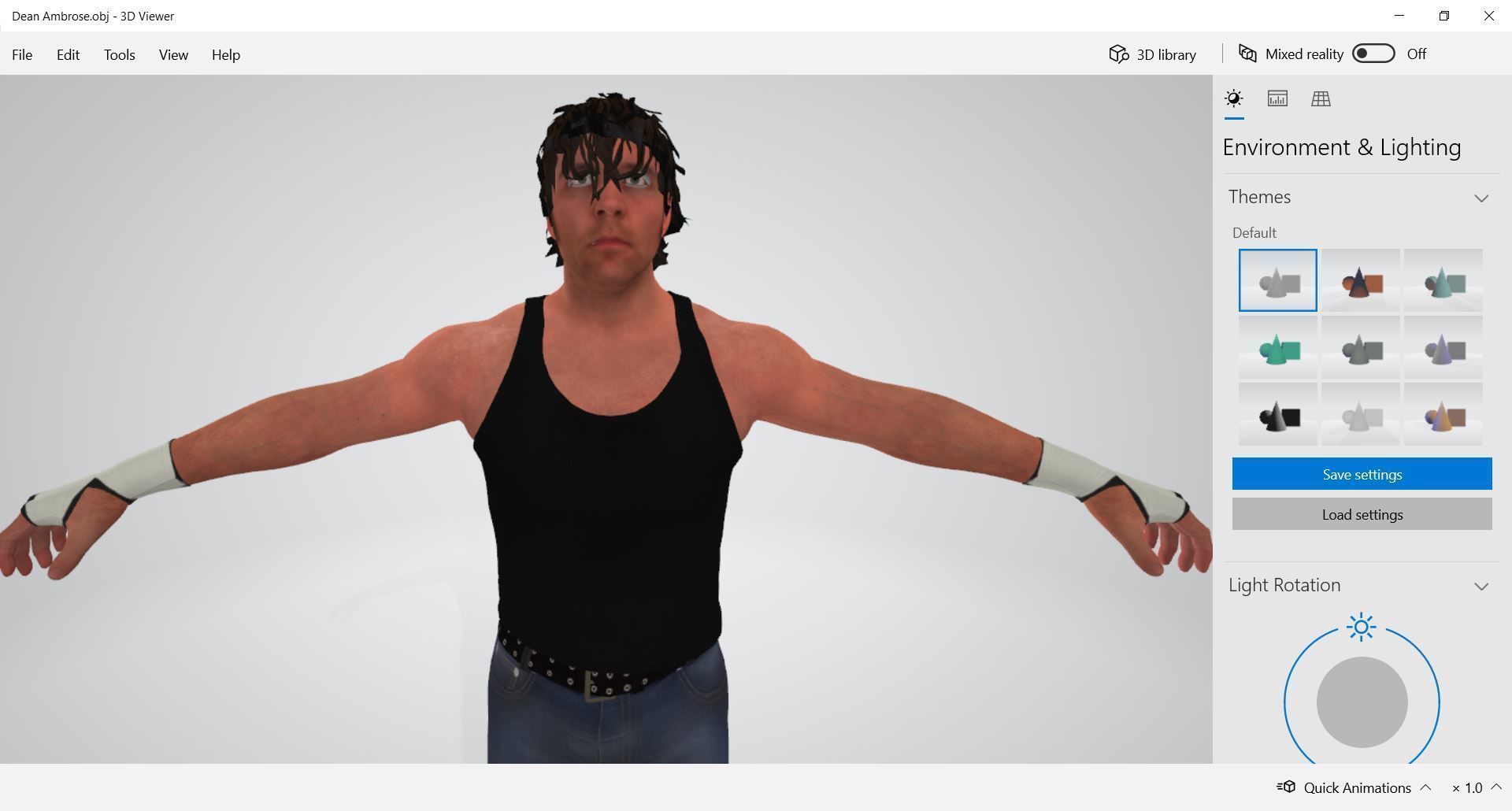 WWE - Dean Ambrose 3D model_3