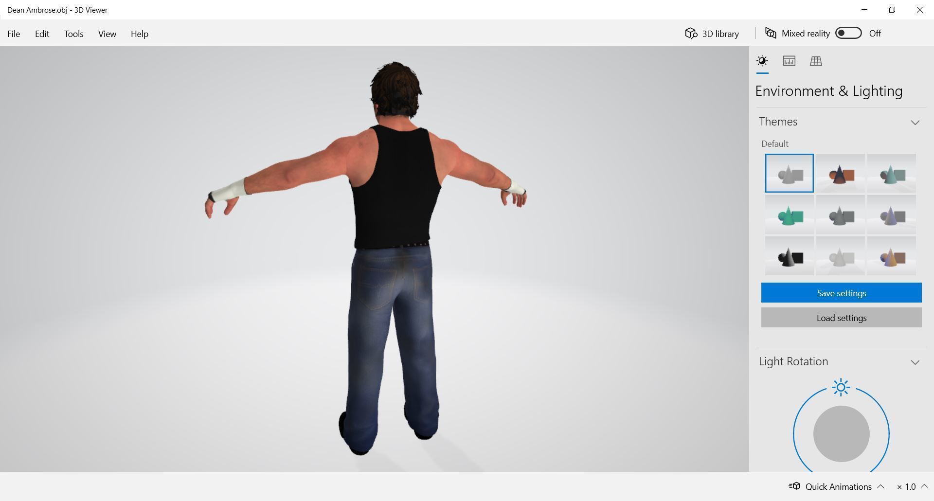 WWE - Dean Ambrose 3D model_2
