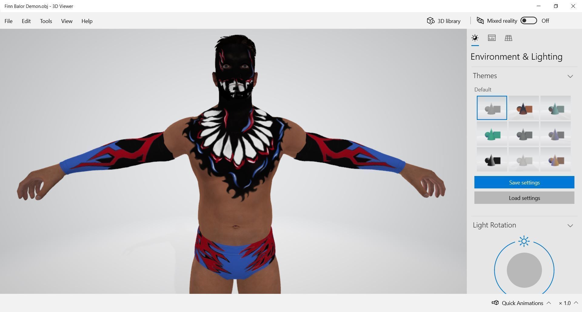 WWE - Finn Balor Demon 3D model_3