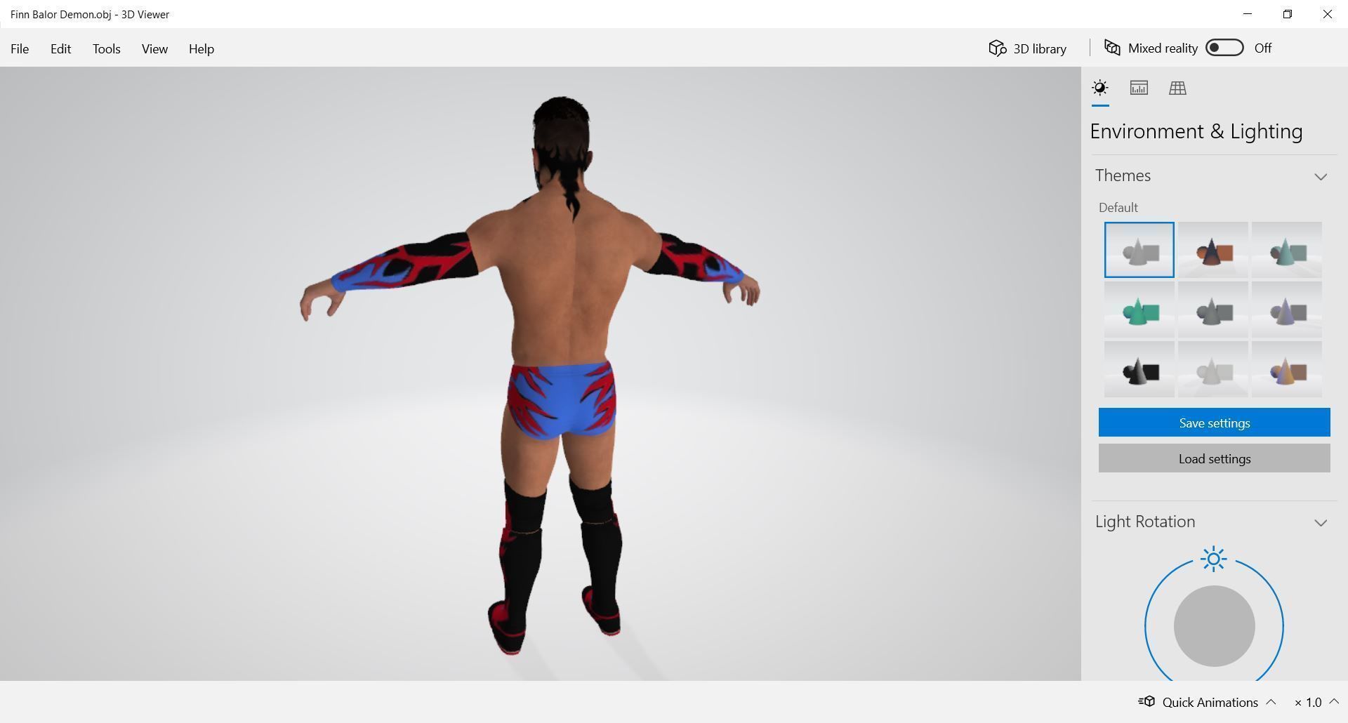 WWE - Finn Balor Demon 3D model_2
