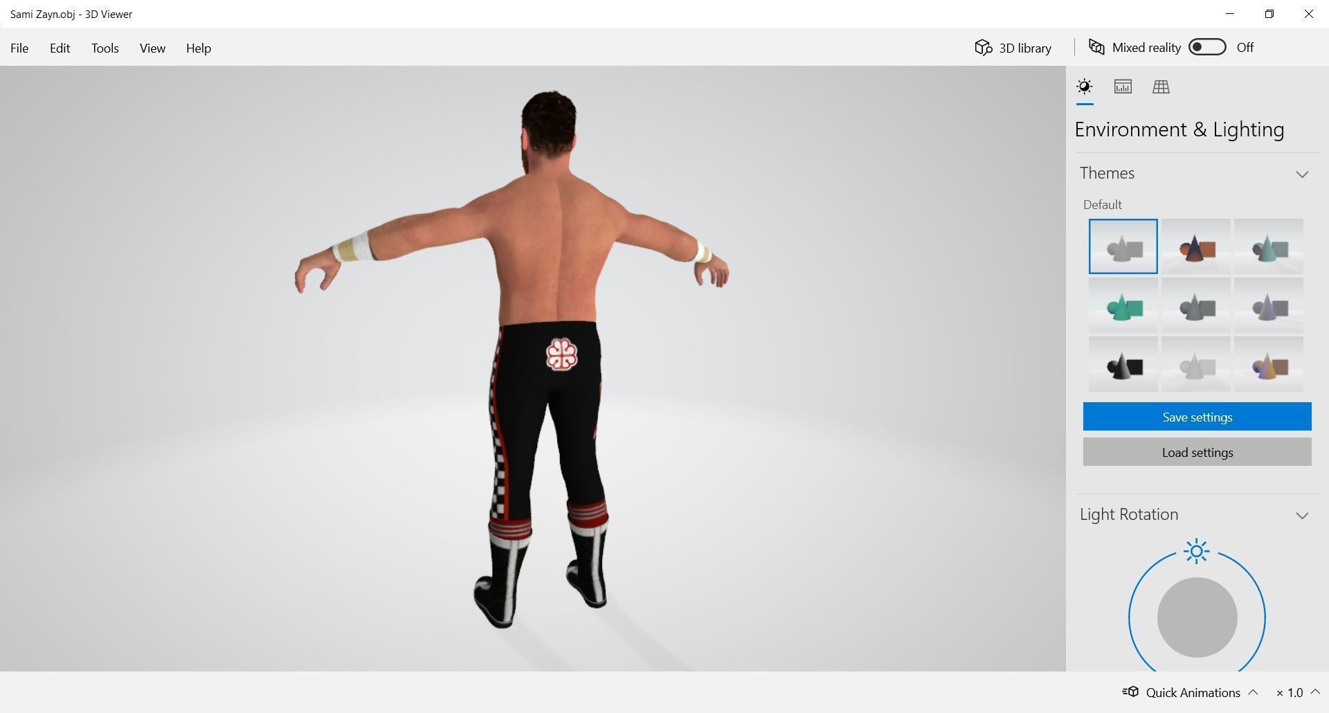 MAN - Sami Zayn 3D model_2