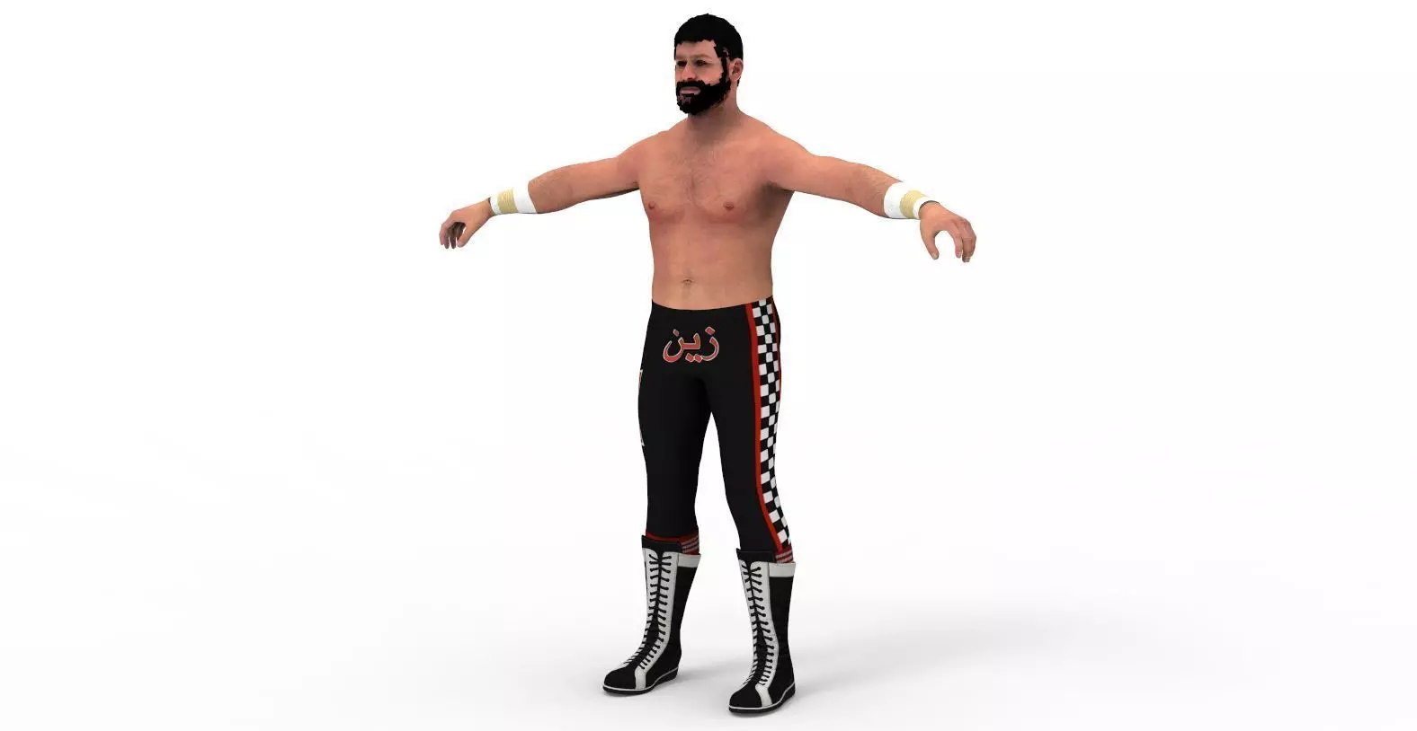 MAN - Sami Zayn 3D model_0