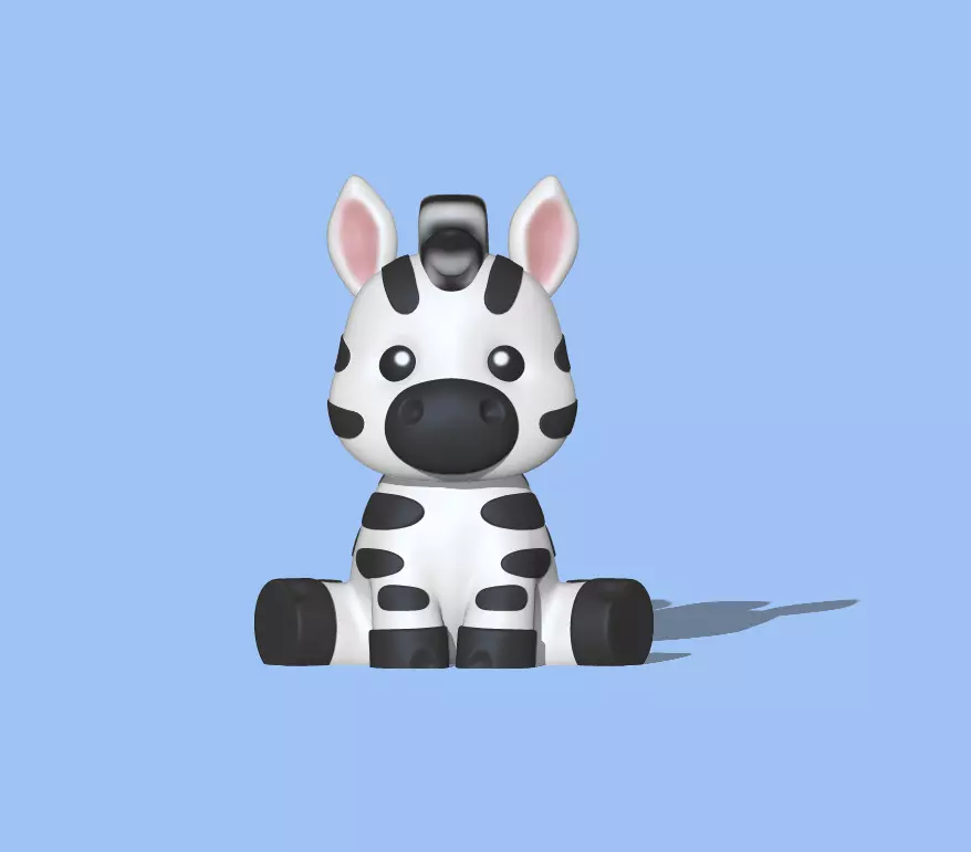 Cute Zebra 3D print model