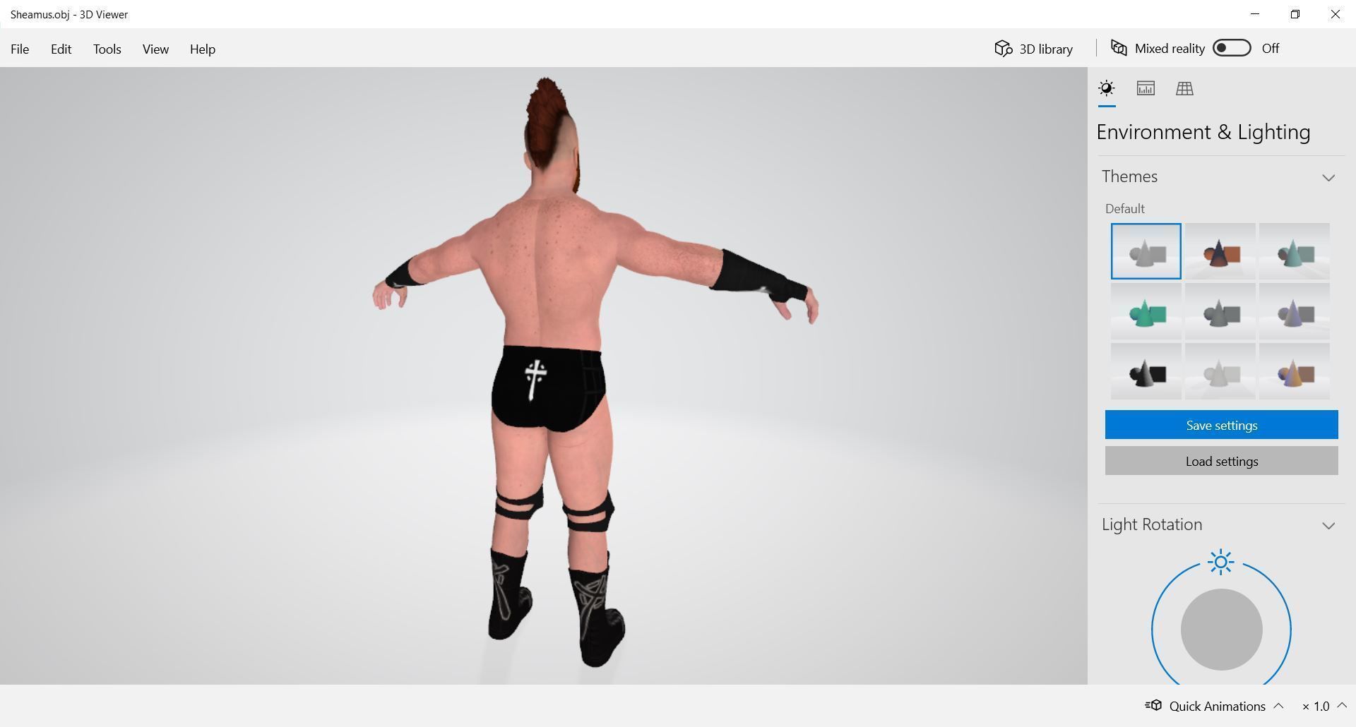Character Man - Sheamus 3D model_2