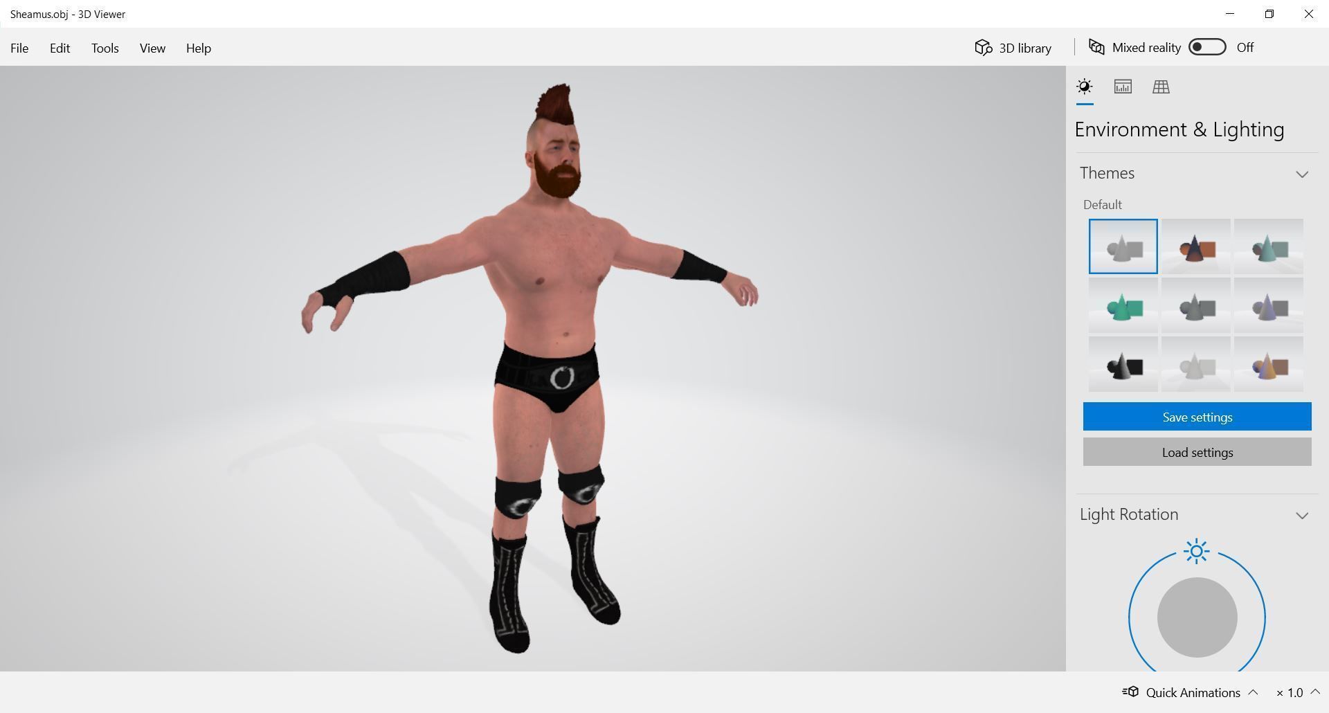 Character Man - Sheamus 3D model_1