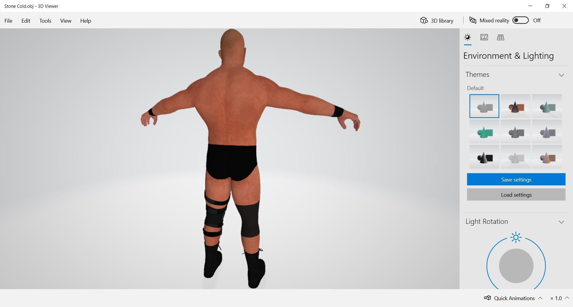 Character Man - Stone Cold 3D model_2