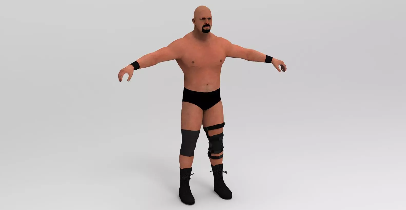 Character Man - Stone Cold 3D model_0