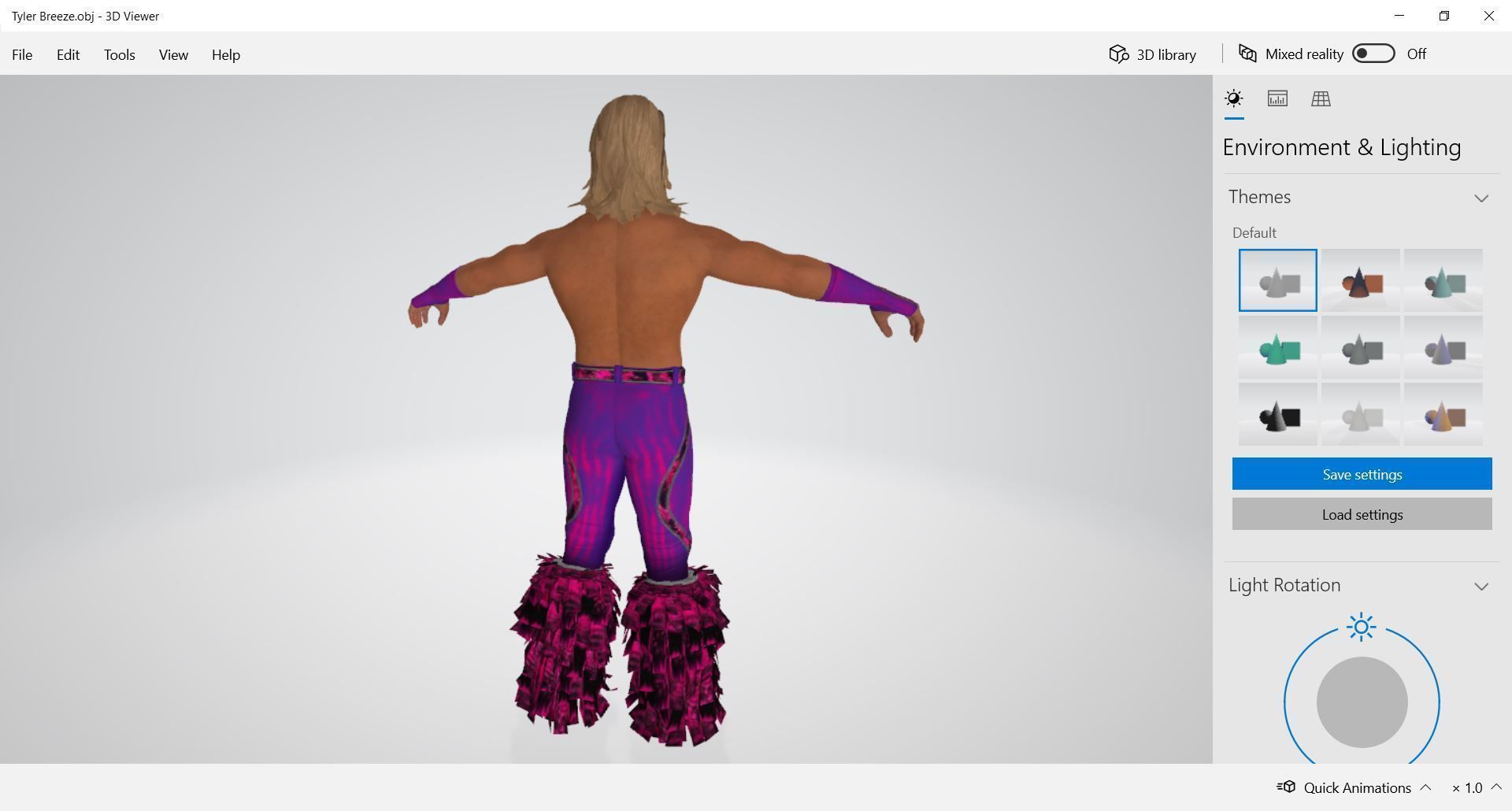 Character Man - Tyler Breeze 3D model_2